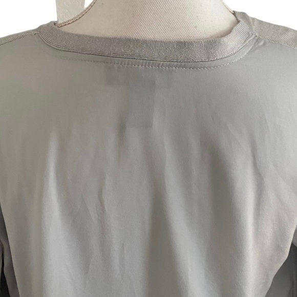 Alfani Bold Moves Open Front Mixed Media Cardigan Sz Medium Ash Gray Soft NEW - Picture 5 of 7